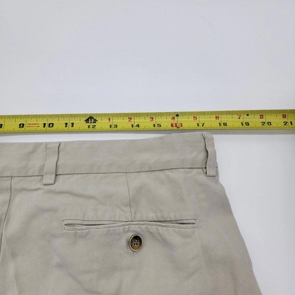 TOMMY BAHAMA Men's Size 36 (35) Silk Khaki Pleated Shorts Golf Casual Vacation - Picture 4 of 6